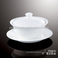 good quality chinese white porcelain soup cup